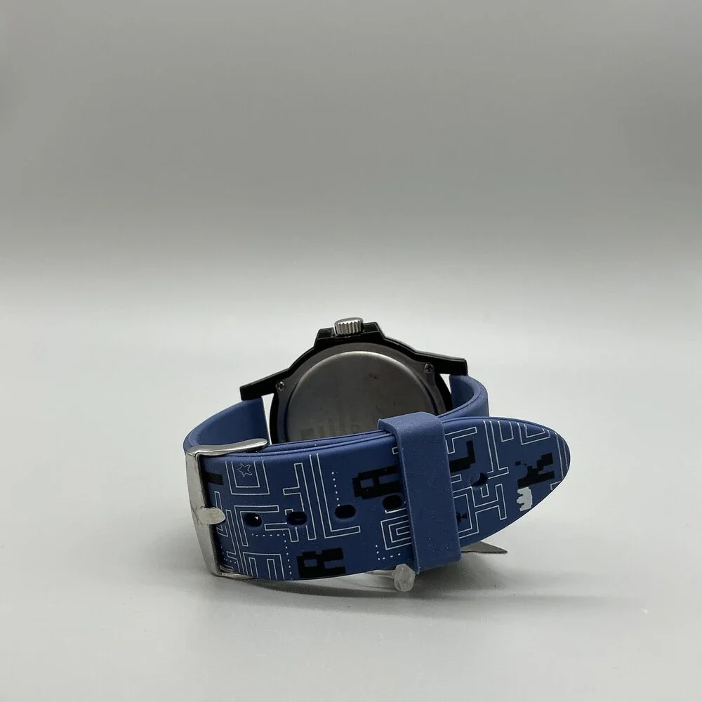 Fastrack Mens Watch 46mm Game Over Blue Dial Black Case Silicone 68012PP02